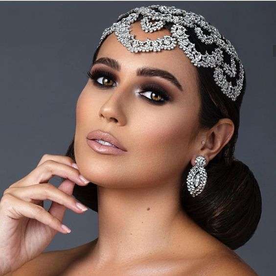 Bridal Headpiece Forehead| Arabia Weddings